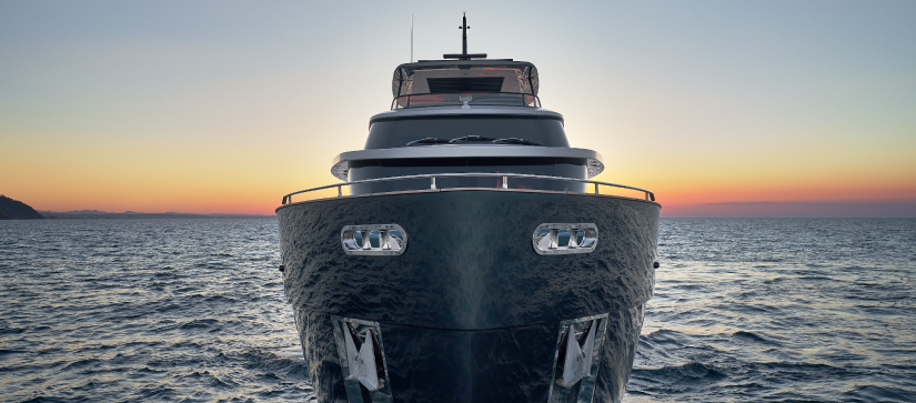 Azimut Magellano 25 Metri out in the sea