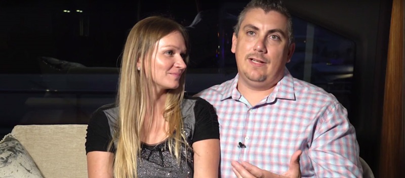 A couple talking - MarineMax Customers Share Their Experience