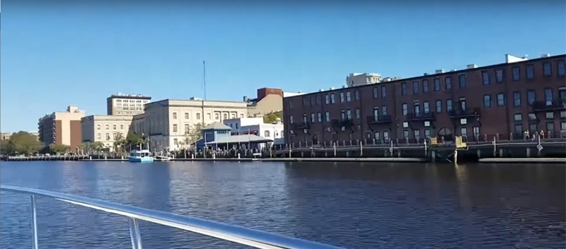 View from the boat of the city - Ride along with MarineMax Wrightsville Beach