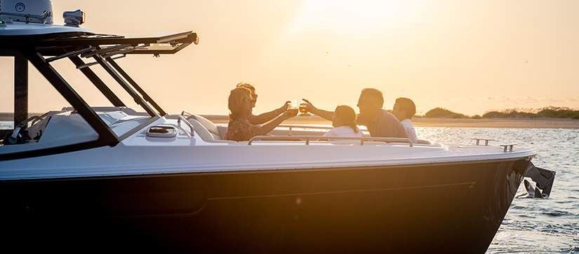 people hanging out on an mjm boat