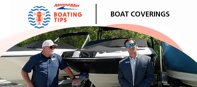 Captain keith and Nick looking at boat coverings