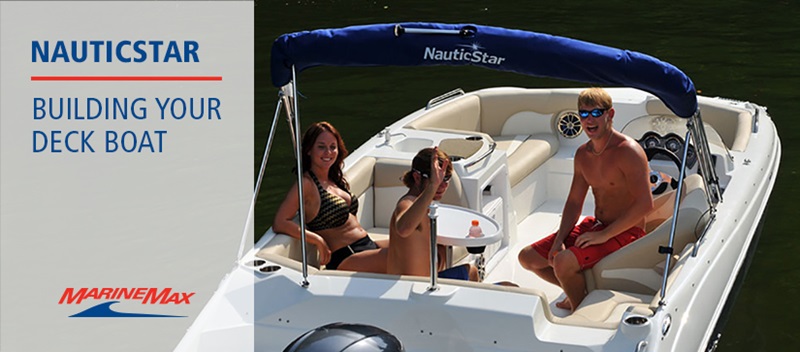 three people on NauticStar Boat