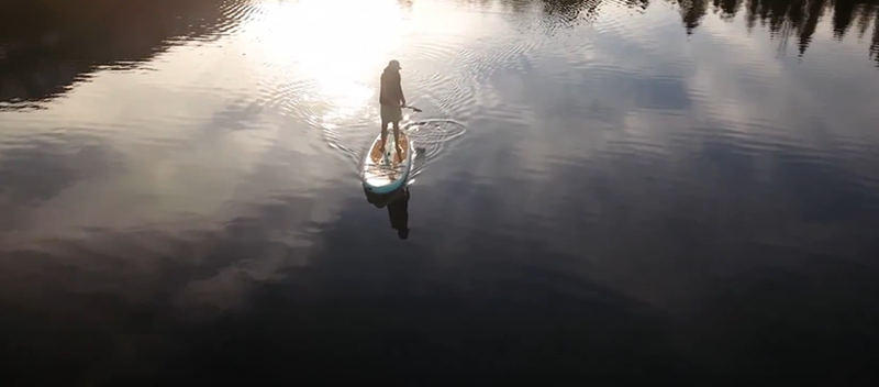 Man on the paddle board