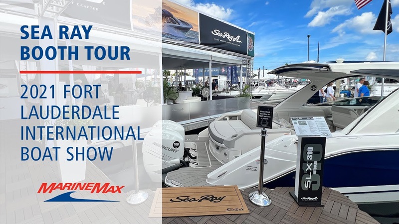 Sea Ray Booth at the Fort Lauderdale International Boat Show