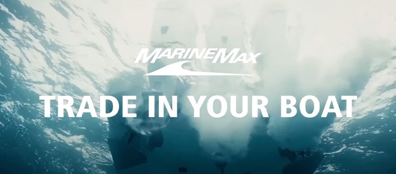 Trade in Your Boat title under the water