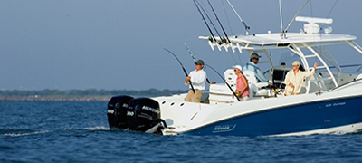 Boston Whaler on the water