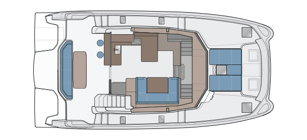 MarineMax 464 Floorplan