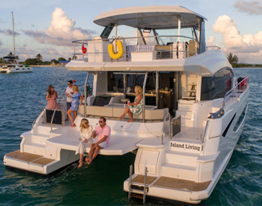 Family Enjoying Vacation on the Boat