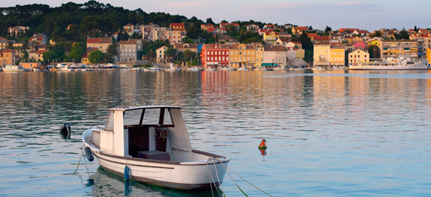 Boat in Croation Harbor