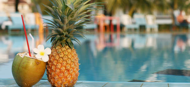 Pineapple and tropical drink