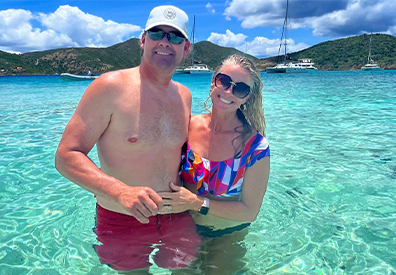 The Gordon Family on a BVI vacation 