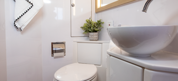 MarineMax 545 private heads view