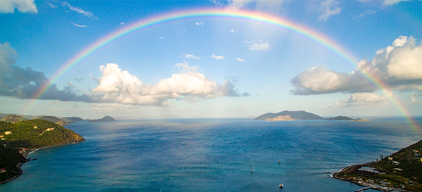 rainbow in the BVI