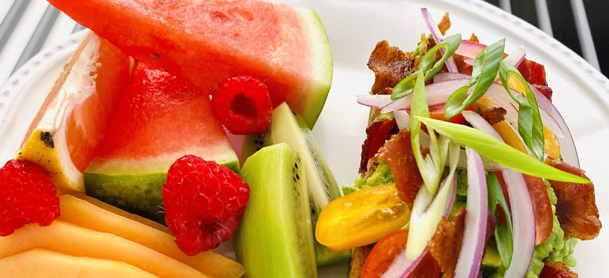 Fresh fruit platter