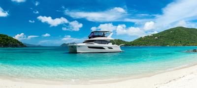 marine max vacations boat standing on the water