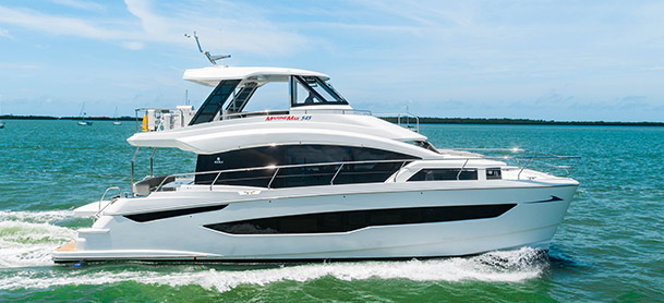 MarineMax Vacations Catamaran on the water