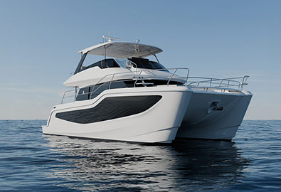 marinemax 464 power catamaran render