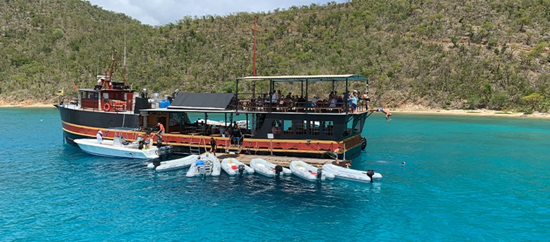The Willy T in the British Virgin Islands