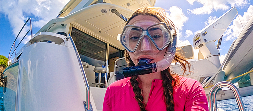 Payton M exploring Norman Island in the BVI
