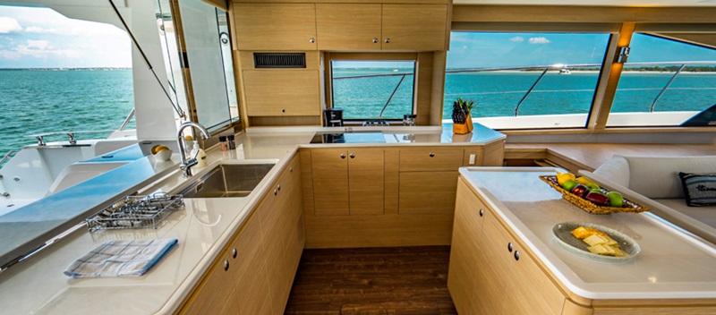Galley on MarineMax 545 charter with MarineMax Vacations