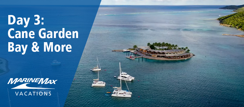 View of Cane Garden Bay with boats in the water