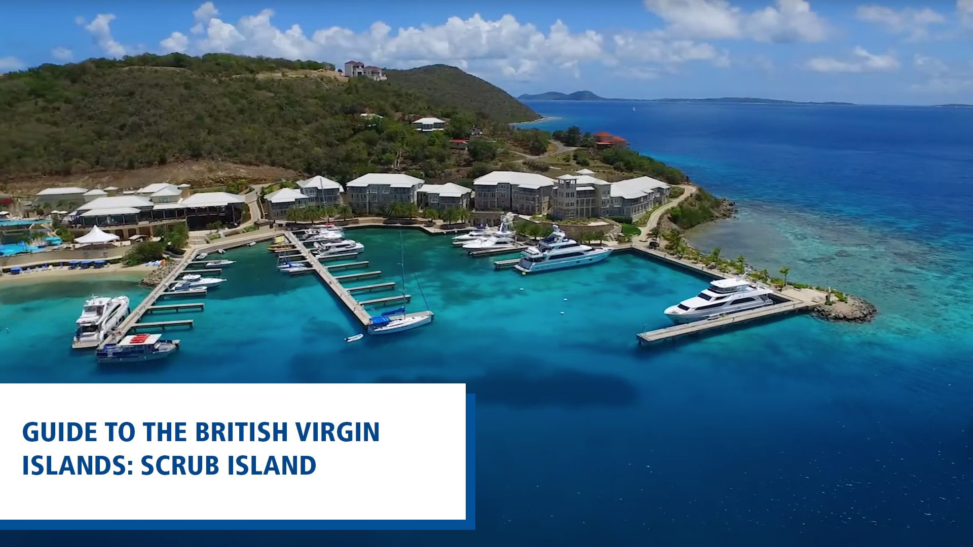 aerial view of scrub island