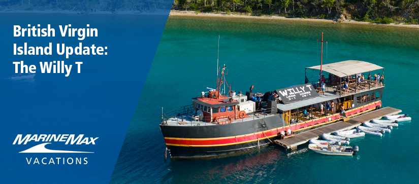 Willy T boat in the water