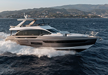azimut fly 72 running on the water