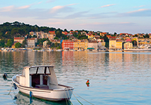 boat in water in northern croatia