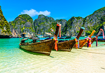 boats on water in thailand