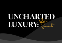logo for uncharted luxury yachts part of the marinemax campaign featuring elegant design and nautical elements