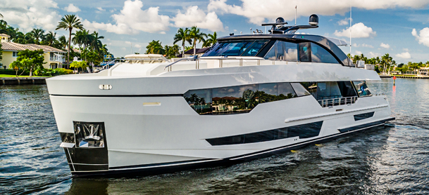 Ocean Alexander on the water