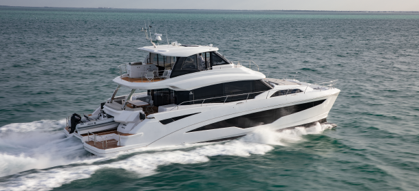 Aquila 70 out on the water