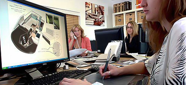 Yacht being designed on computer