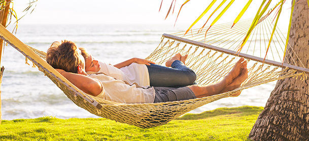 Couple in haddock near water