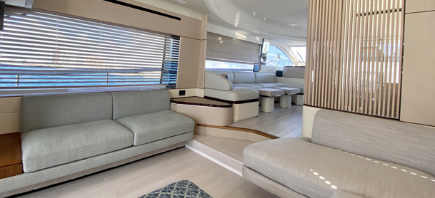 Interior of Azimut 68 Fly