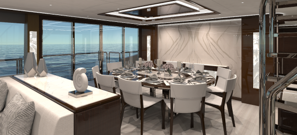 Ocean Alexander 37L interior view