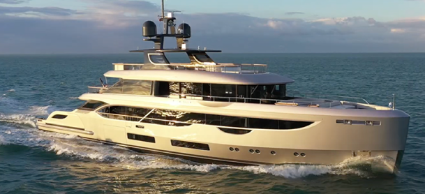 Benetti yacht out on the water