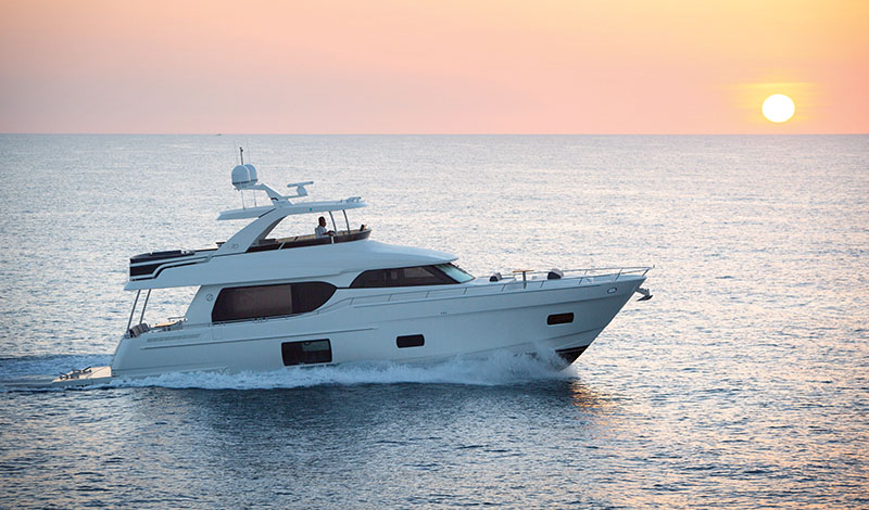 an ocean alexander 70e yacht