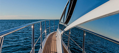 reflection of water on yacht window