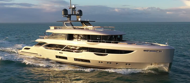Benetti Oasis 40M yacht out on the water