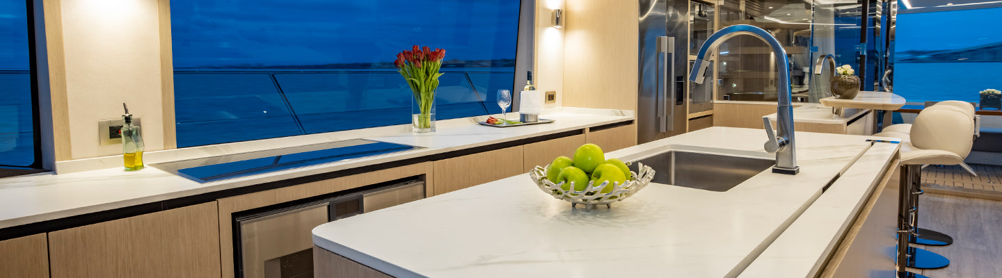 Cooking on an Aquila Power Catamaran